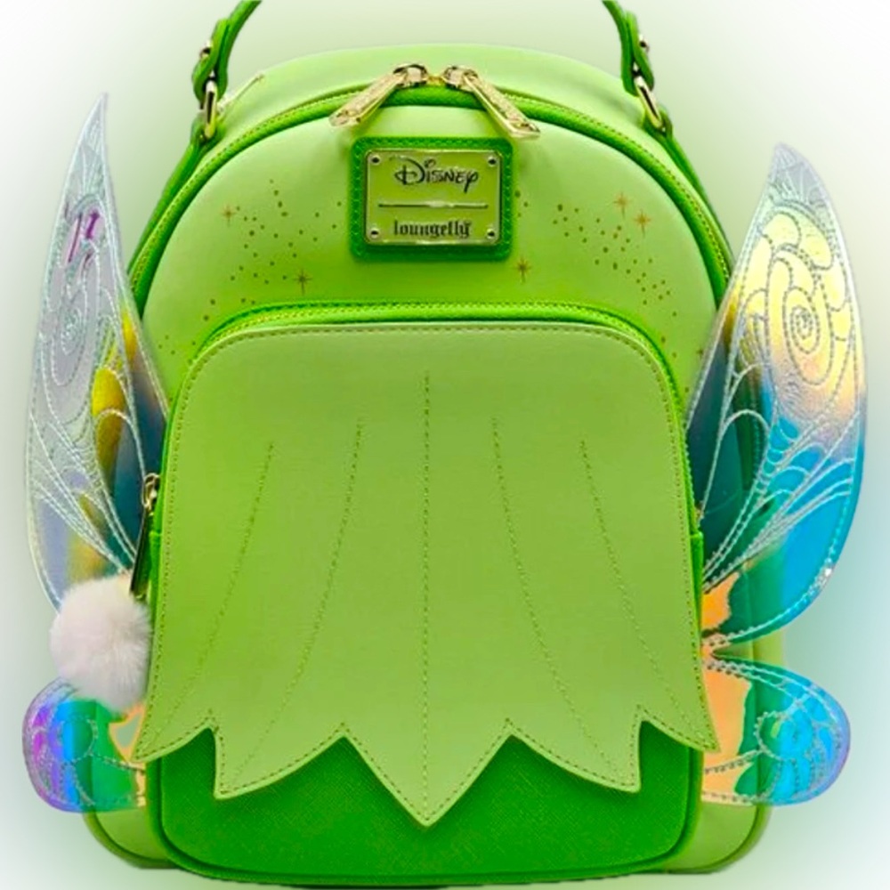 Disney X Loungefly Tinkerbell Backpack, Iridescent Wings NWT - Picture 2 of 5